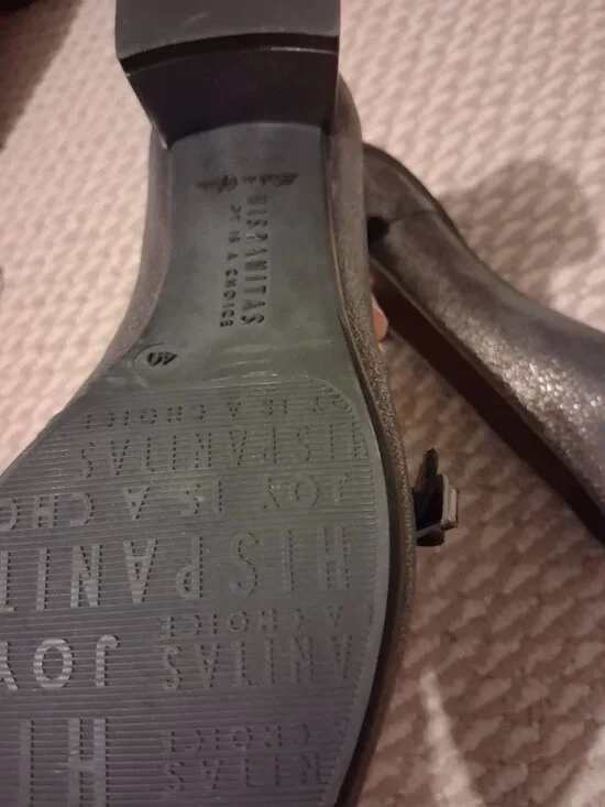 Hispanitas Spain Mary Jane Style shoes NWOT 40 - Picture 5 of 6